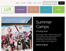Tablet Screenshot of luxcenter.org